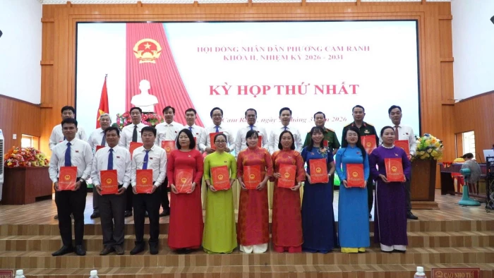 Kỳ họp thứ nhất HĐND phường Cam Ranh khóa II, nhiệm kỳ 2026 - 2031