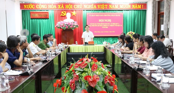 UBND phường Phan Rang triển khai nhiệm vụ trọng tâm quý II 