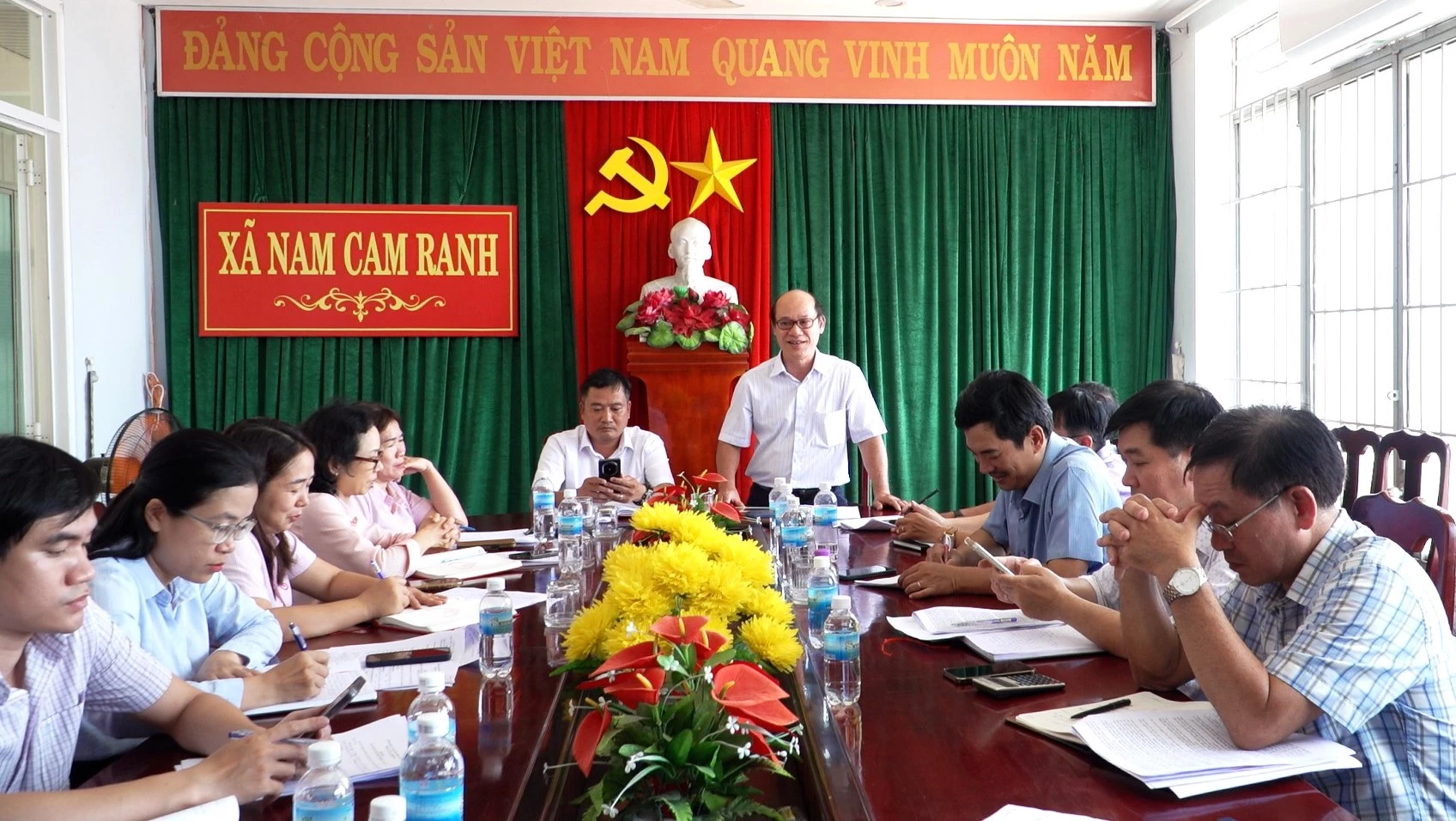 Quang cảnh buổi kiểm tra.