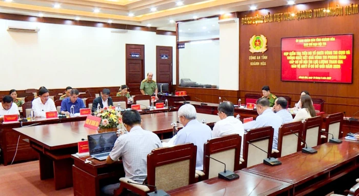 Kiểm tra tiến độ tổ chức Hội thi “Lực lượng tham gia bảo vệ an ninh trật tự cơ sở giỏi” tỉnh Khánh Hòa năm 2026