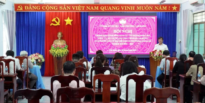 Thông tin tình hình địa phương phục vụ bầu cử HĐND phường Cam Ranh