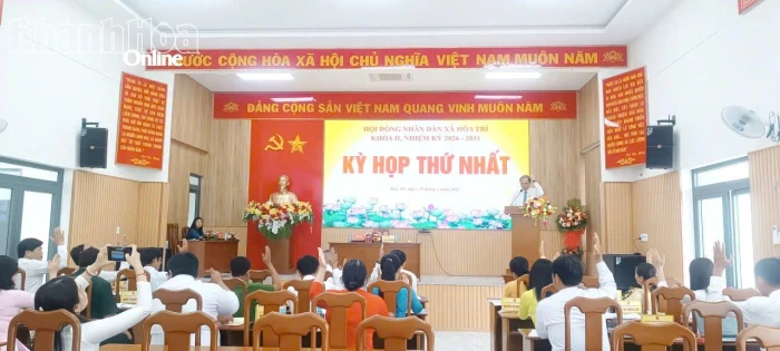 Kỳ họp thứ nhất HĐND xã Hòa Trí khóa II, nhiệm kỳ 2026 - 2031