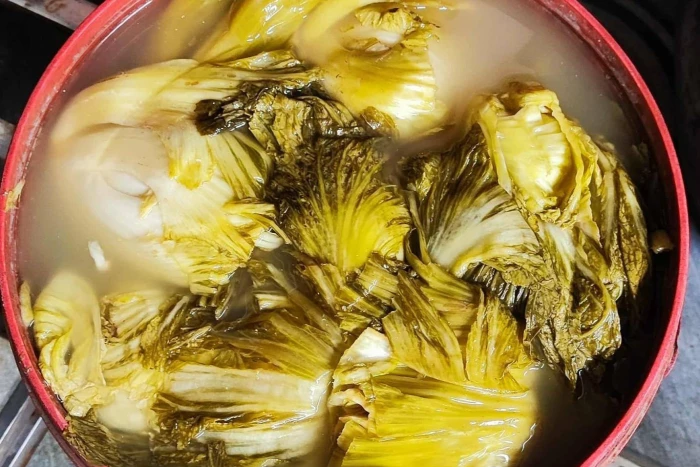 Dưa cải tháng Giêng 