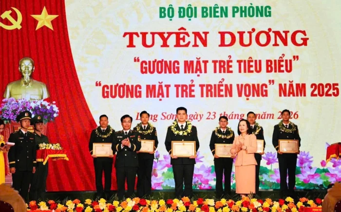 Đại úy Vi Văn Thái được vinh danh "Gương mặt trẻ triển vọng" Bộ đội Biên phòng toàn quốc năm 2025