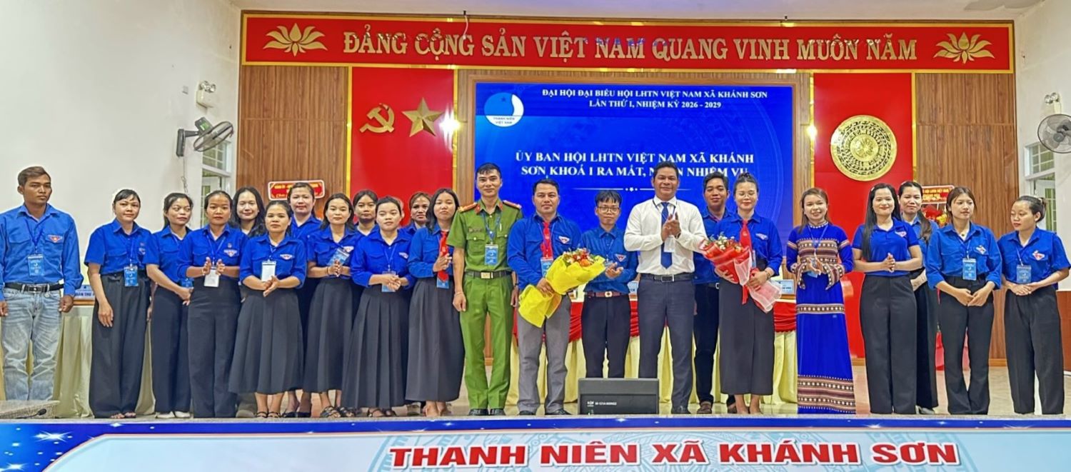 Ủy ban Hội Liên hiệp Thanh niên xã Khánh Sơn khóa I, nhiệm kỳ 2026 - 2031 ra mắt đại hội.
