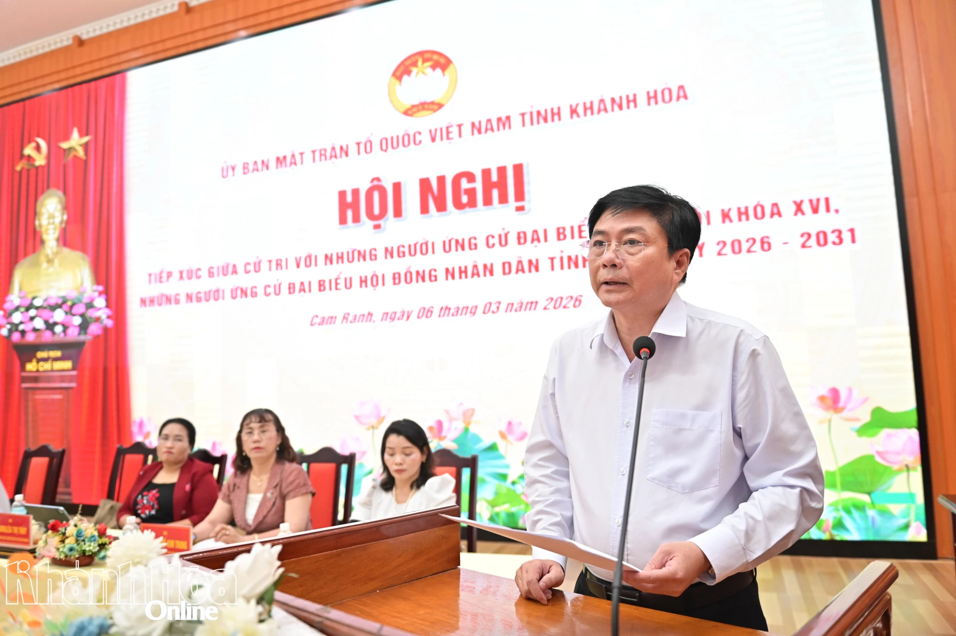 Ông Lữ Thanh Hải trình bày chương trình hành động.