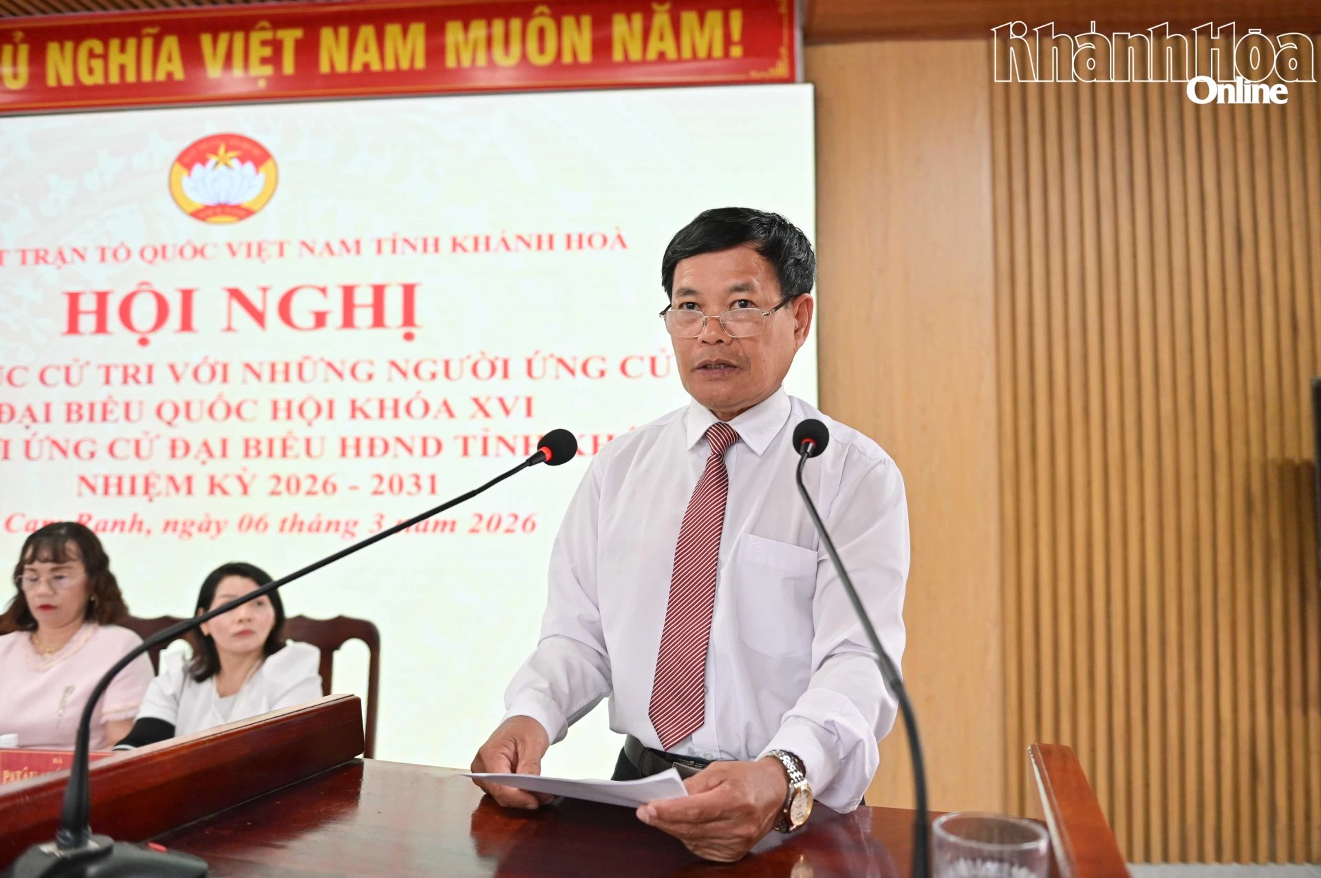 Ông Nguyễn Phước Bửu Sơn trình bày chương trình hành động.