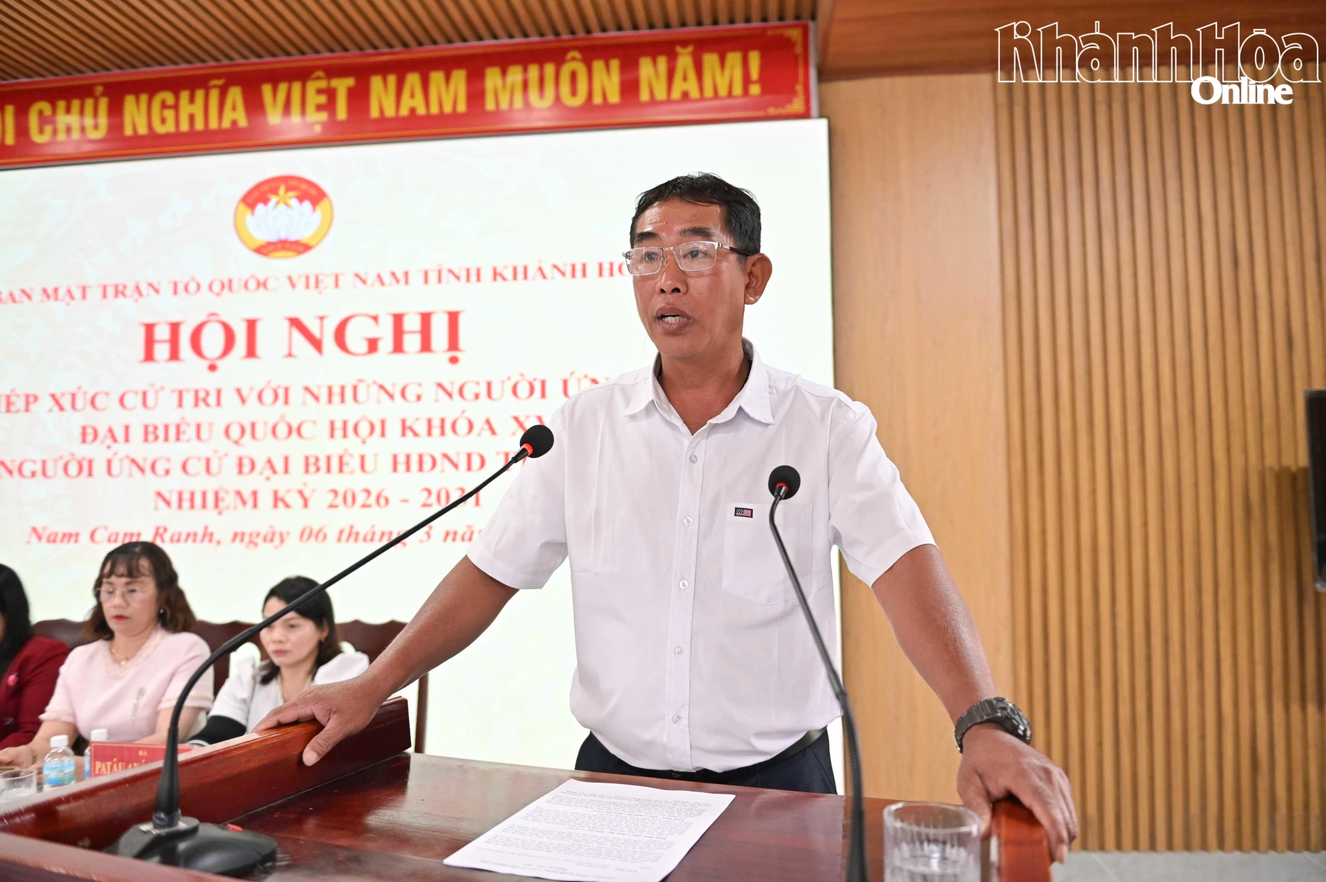 Ông Lê Xuân Tùng trình bày chương trình hành động.