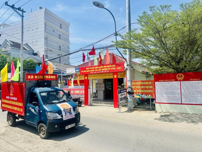 Xã Vạn Thắng tập trung tuyên truyền sâu rộng về ngày hội non sông