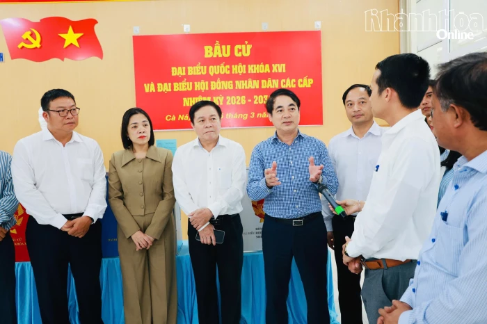 Bí thư Tỉnh ủy Nghiêm Xuân Thành: 
Tạo điều kiện thuận lợi nhất cho cử tri tham gia bầu cử