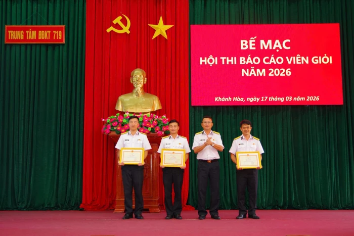 Trung tâm Bảo đảm Kỹ thuật 719 tổ chức hội thi báo cáo viên giỏi năm 2026