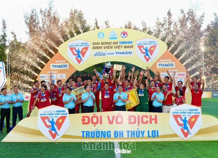 Bế mạc Giải bóng đá Thanh niên Sinh viên Việt Nam lần thứ IV - 2026 cúp THACO