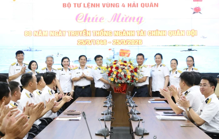 Vùng 4 Hải quân gặp mặt kỷ niệm 80 năm Ngày truyền thống ngành Tài chính Quân đội