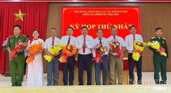 HĐND xã Tây Khánh Sơn khóa II, nhiệm kỳ 2026 - 2031 tổ chức Kỳ họp thứ nhất