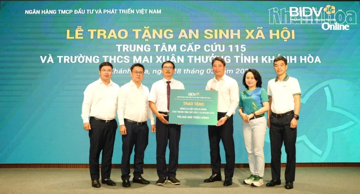 BIDV trao 1 tỷ đồng chương trình an sinh xã hội trên địa bàn tỉnh Khánh Hòa