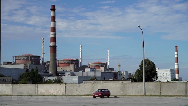 Nhà máy điện hạt nhân Zaporizhzhia. (Ảnh: AFP/TTXVN)

