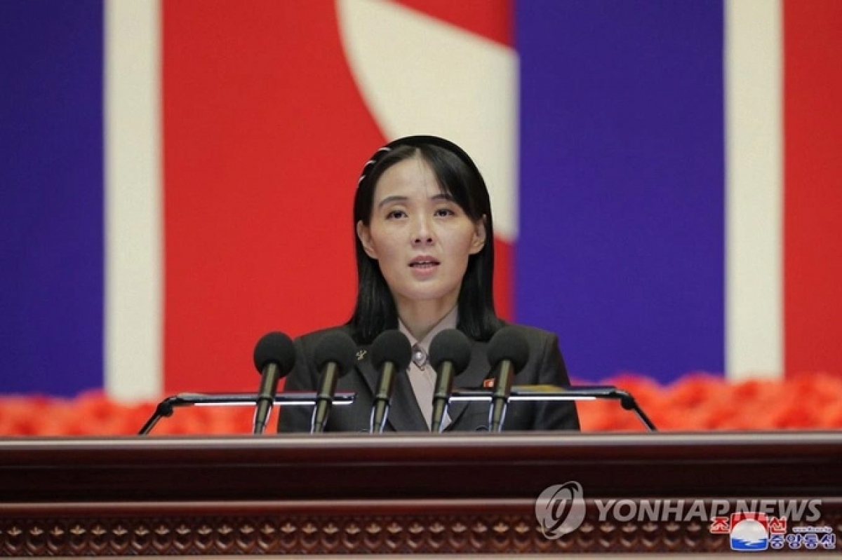 Bà Kim Yo-jong, em gái nhà lãnh đạo Triều Tiên Kim Jong-un (Ảnh: Yonhap).

