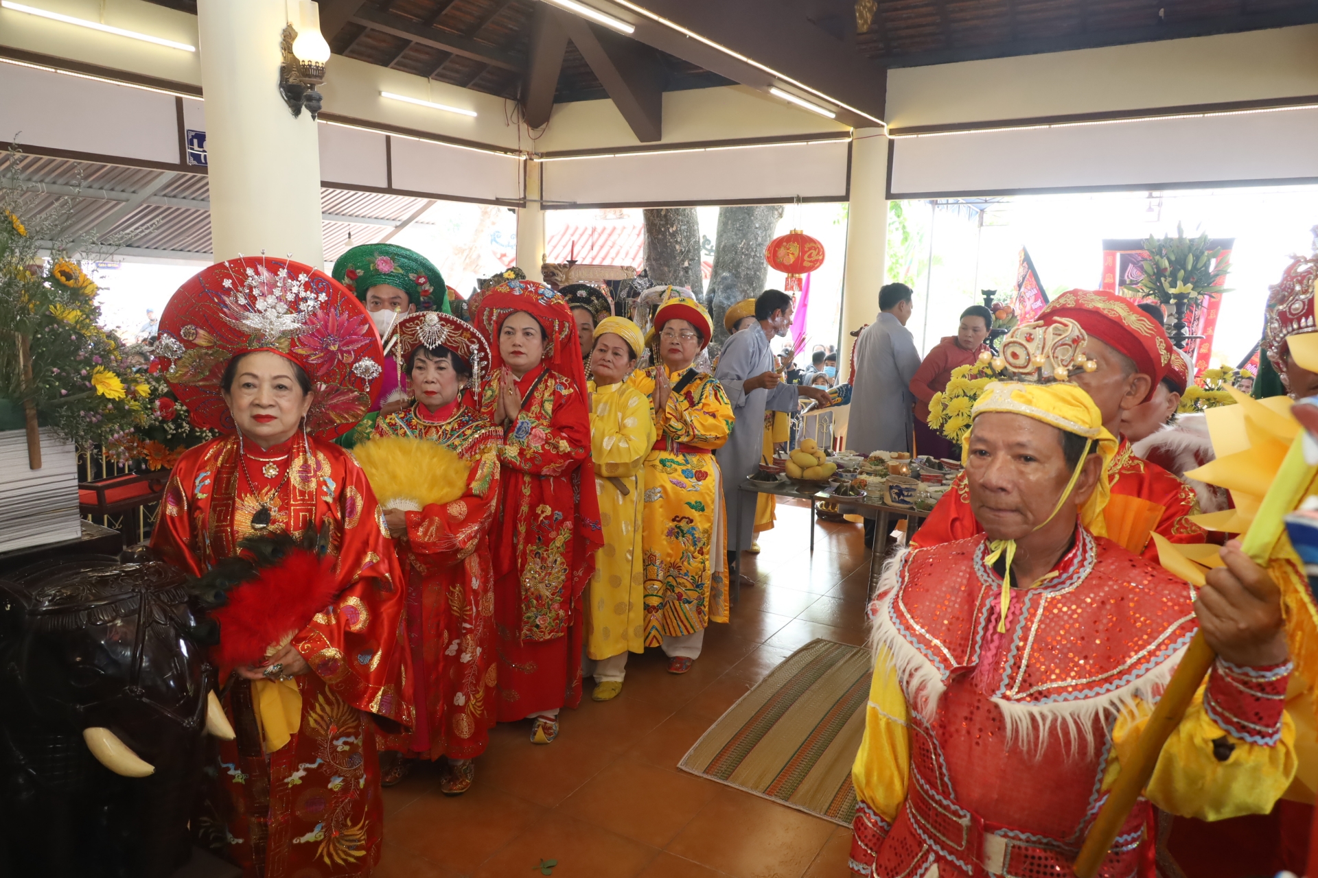 A group of pilgrims