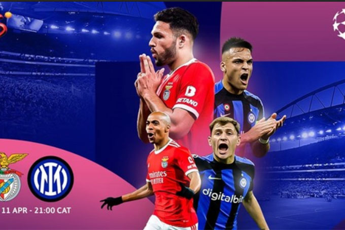 Tứ kết lượt đi Champions League 2022 - 2023:: Benfica - Inter Milan: Không dễ cho đội bóng đến từ Italia
