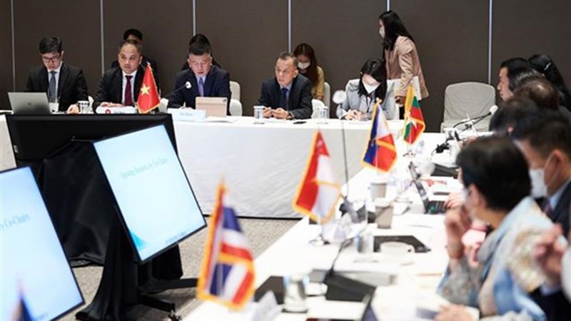 Quang cảnh Đối thoại ASEAN và Hàn Quốc lần thứ 26 diễn ra tại Seoul (Hàn Quốc) hồi tháng Bảy năm ngoái. (Ảnh: TTXVN)

