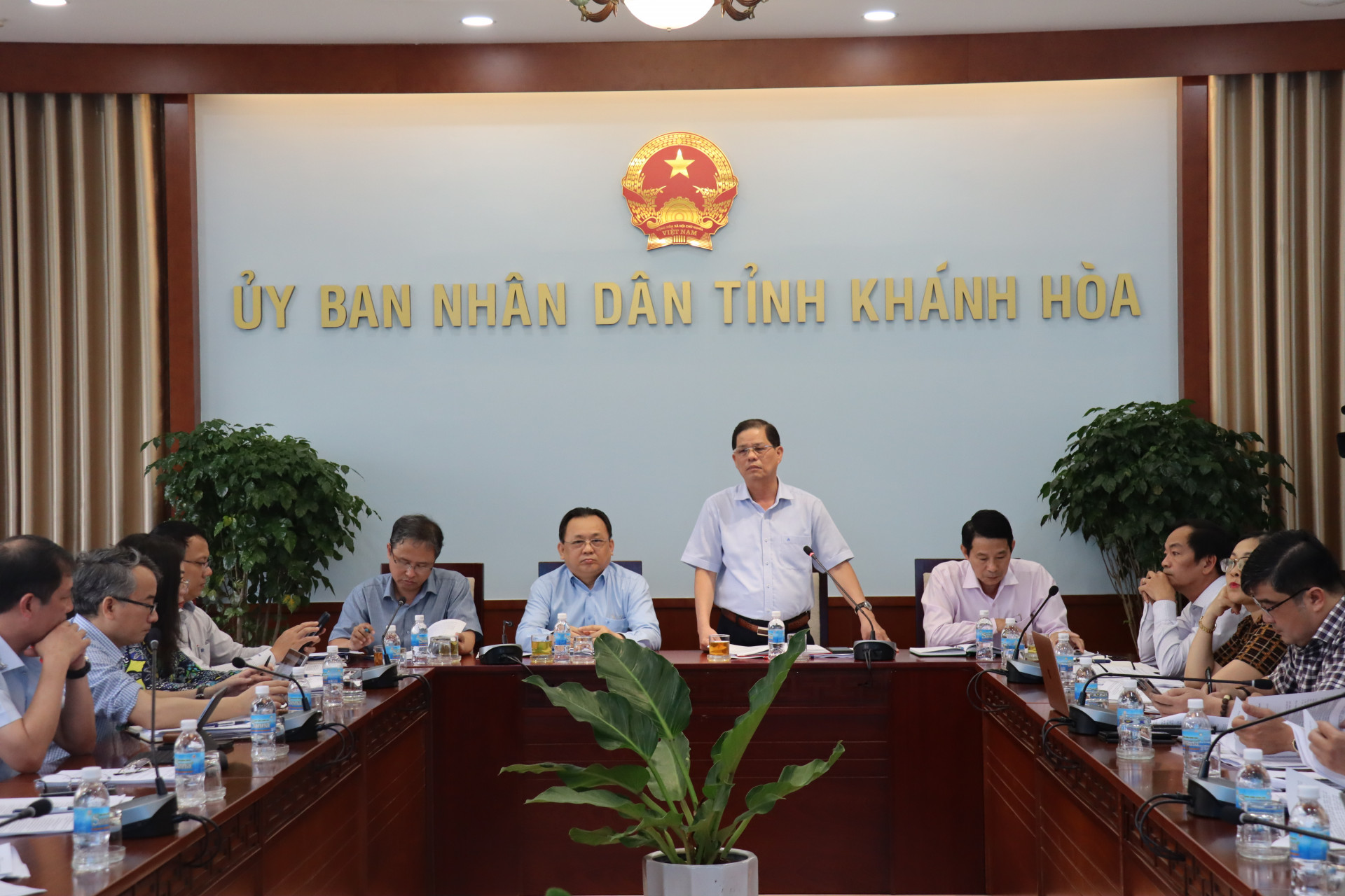 Đồng chí Nguyễn Tấn Tuân kết luận cuộc họp