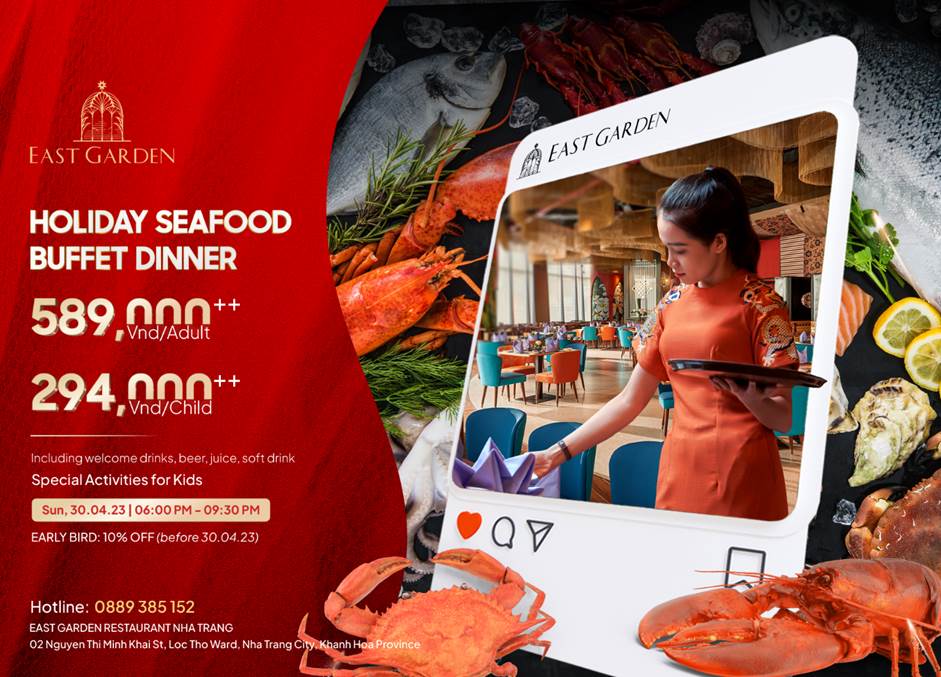 The Empyrean Nha Trang mở tiệc buffet hải sản mừng lễ 30/4