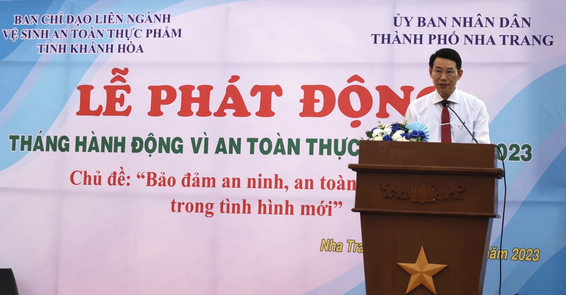 Đồng  chí  Đinh  Văn  Thiệu  phát  động  Tháng  hành  động vì  an toàn thực phẩm