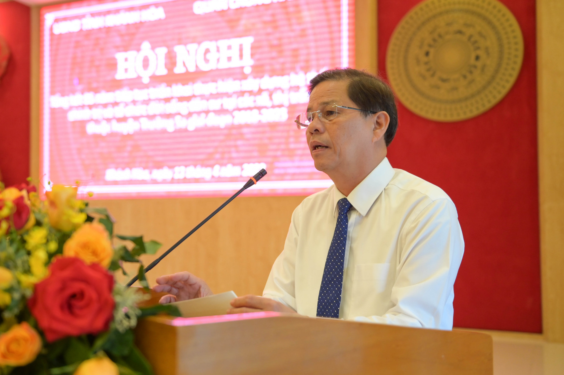Đồng chí Nguyễn Tấn Tuân phát biểu kết luận tại hội nghị