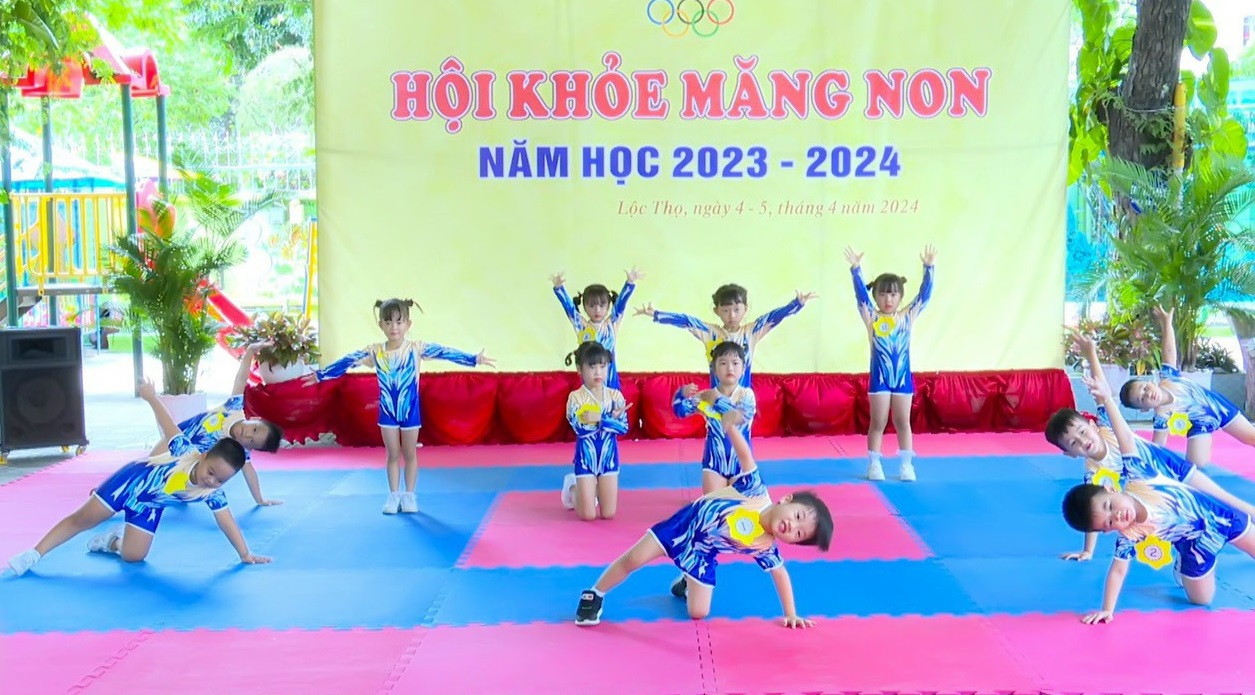 Trường Mầm non 3-2: Tổ chức Hội khỏe măng non