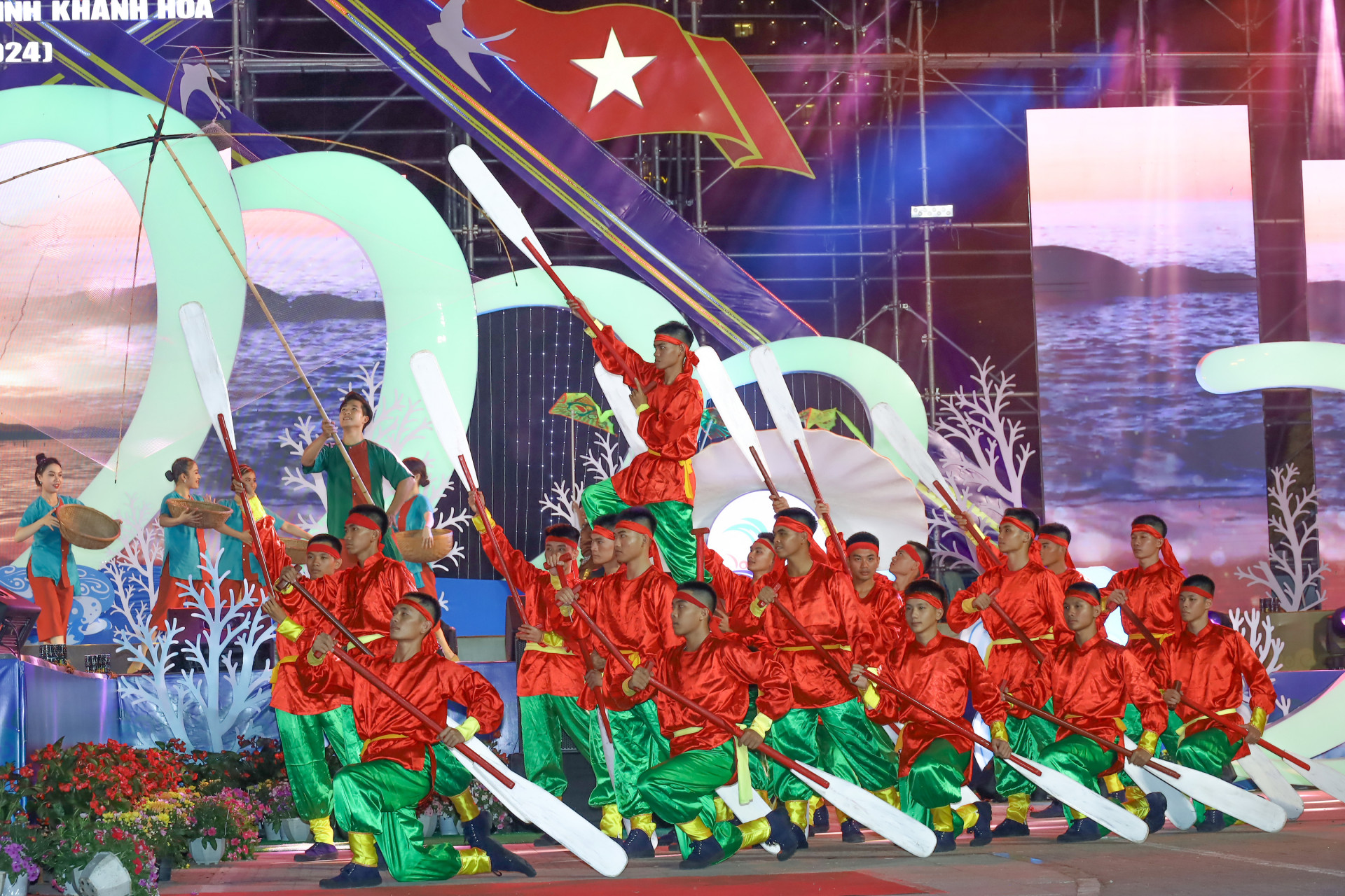 A performance representing the development of Nha Trang from a small coastal fishing village