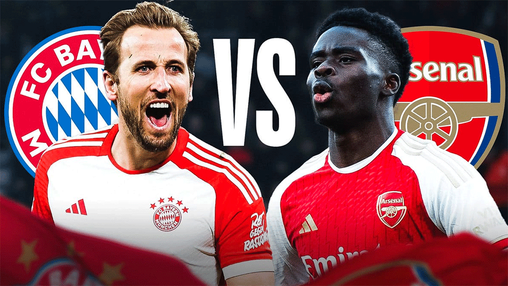 Tứ kết lượt về Champions League 2023 - 2024: Bayern Munich - Arsenal:: Cơ hội chia đều cho cả hai bên