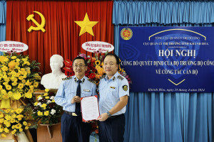 Ông Trần Phước Trí giữ chức vụ Cục trưởng Cục Quản lý thị trường tỉnh Khánh Hòa