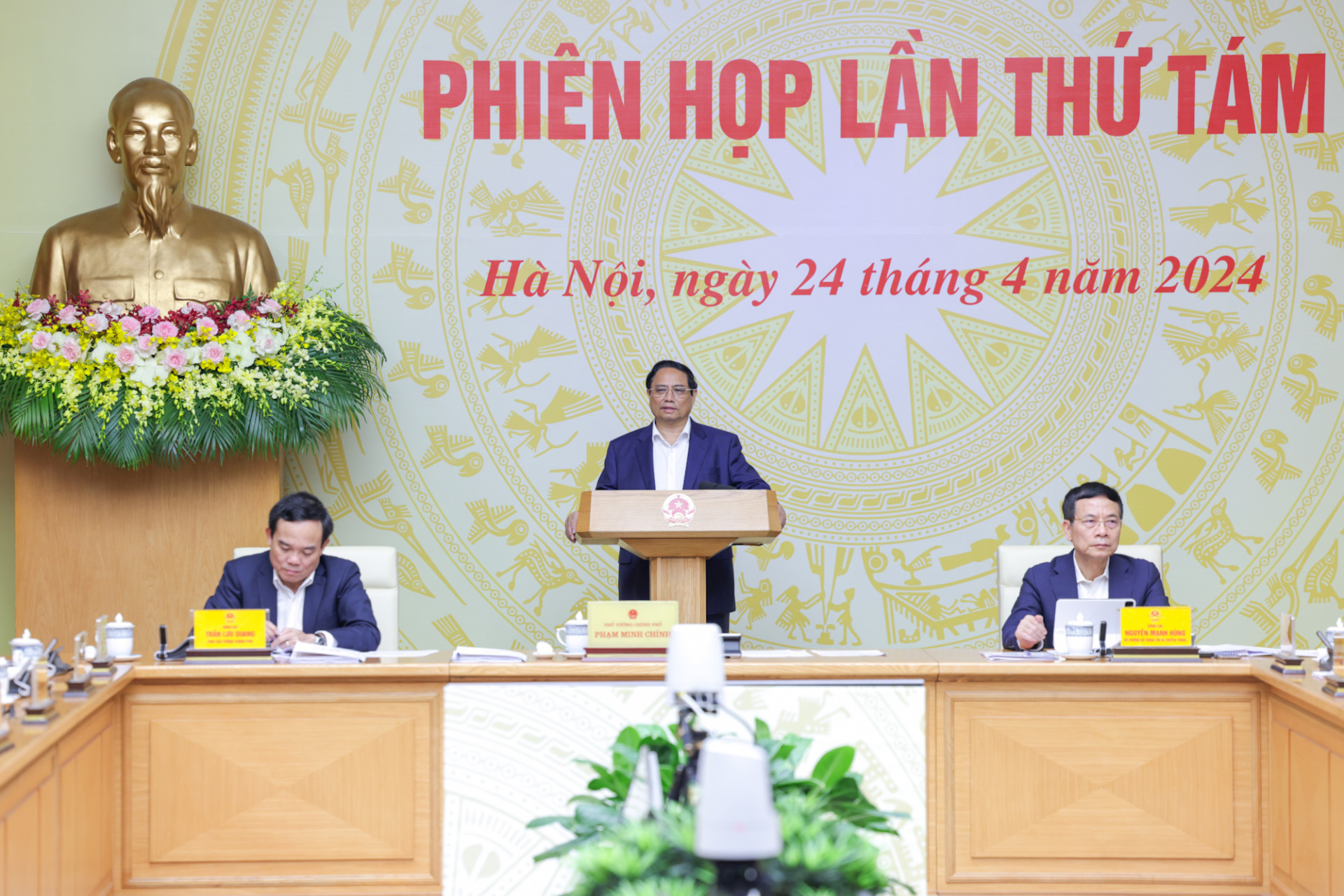 Thủ tướng Chính phủ Phạm Minh Chính phát biểu tại phiên họp. Nguồn: chinhphu.vn