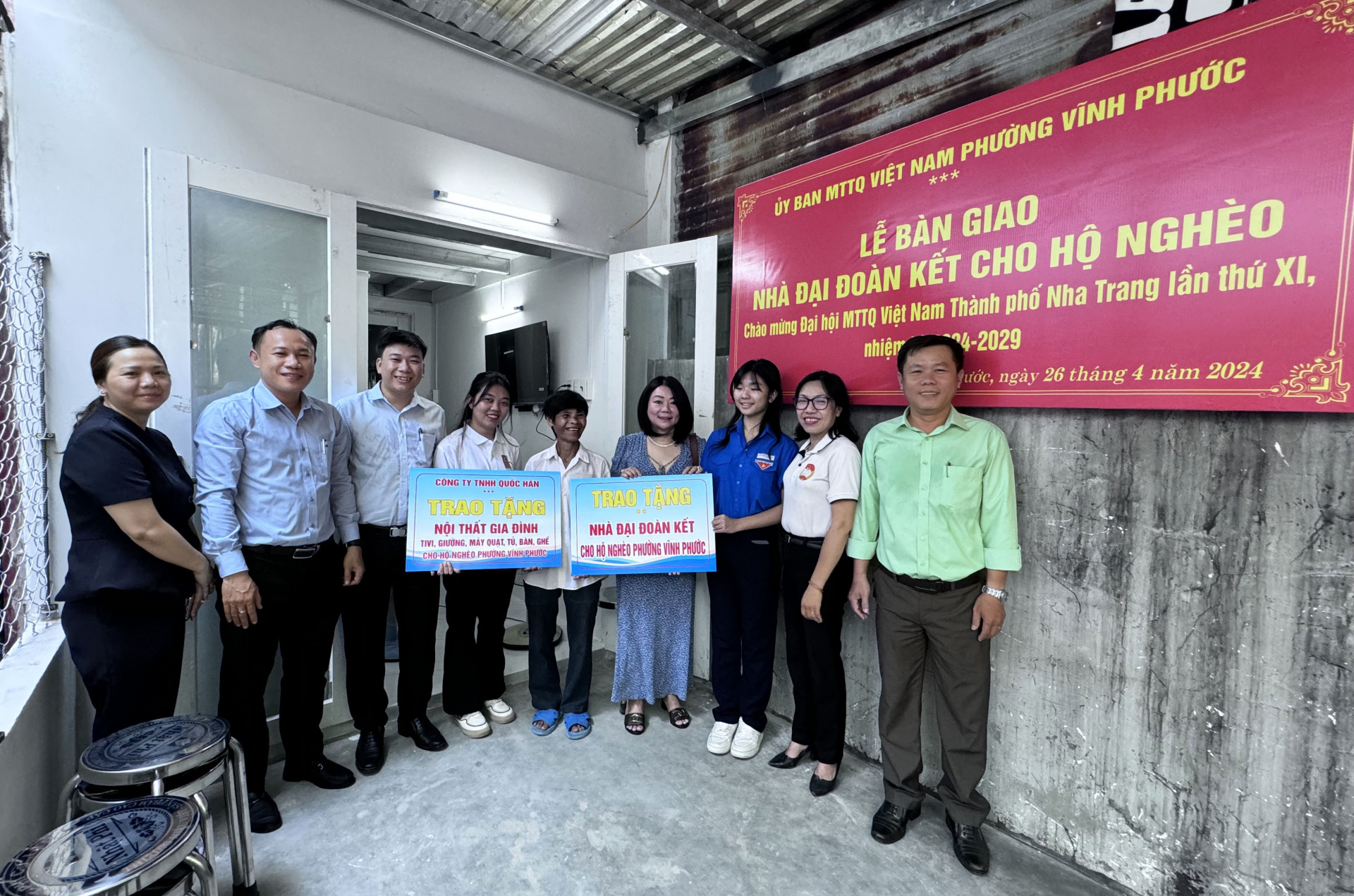 Phường Vĩnh Phước: Bàn giao 1 nhà Đại đoàn kết cho hộ nghèo