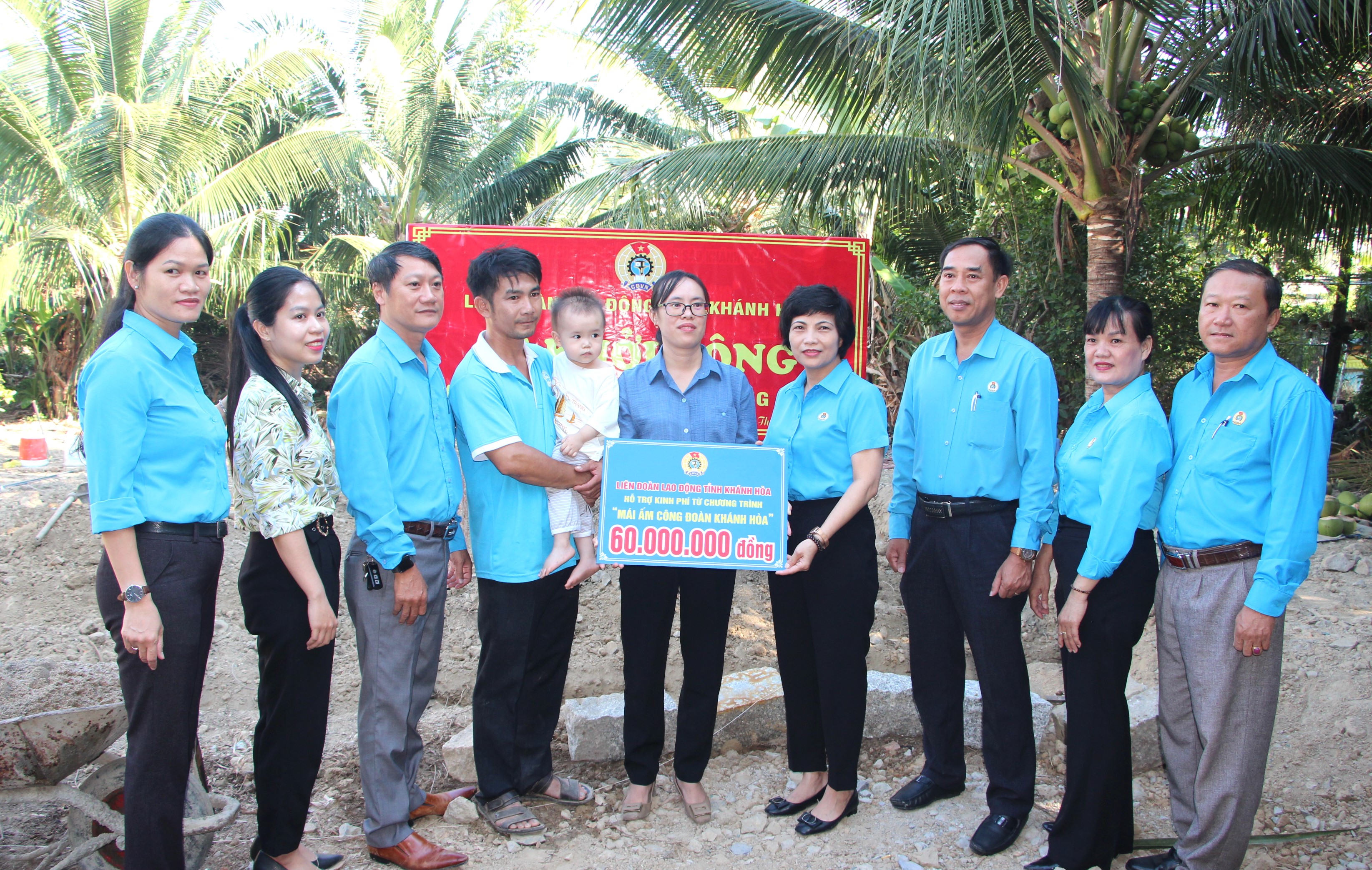 Khởi công xây dựng mái ấm cho đoàn viên khó khăn ở Nha Trang