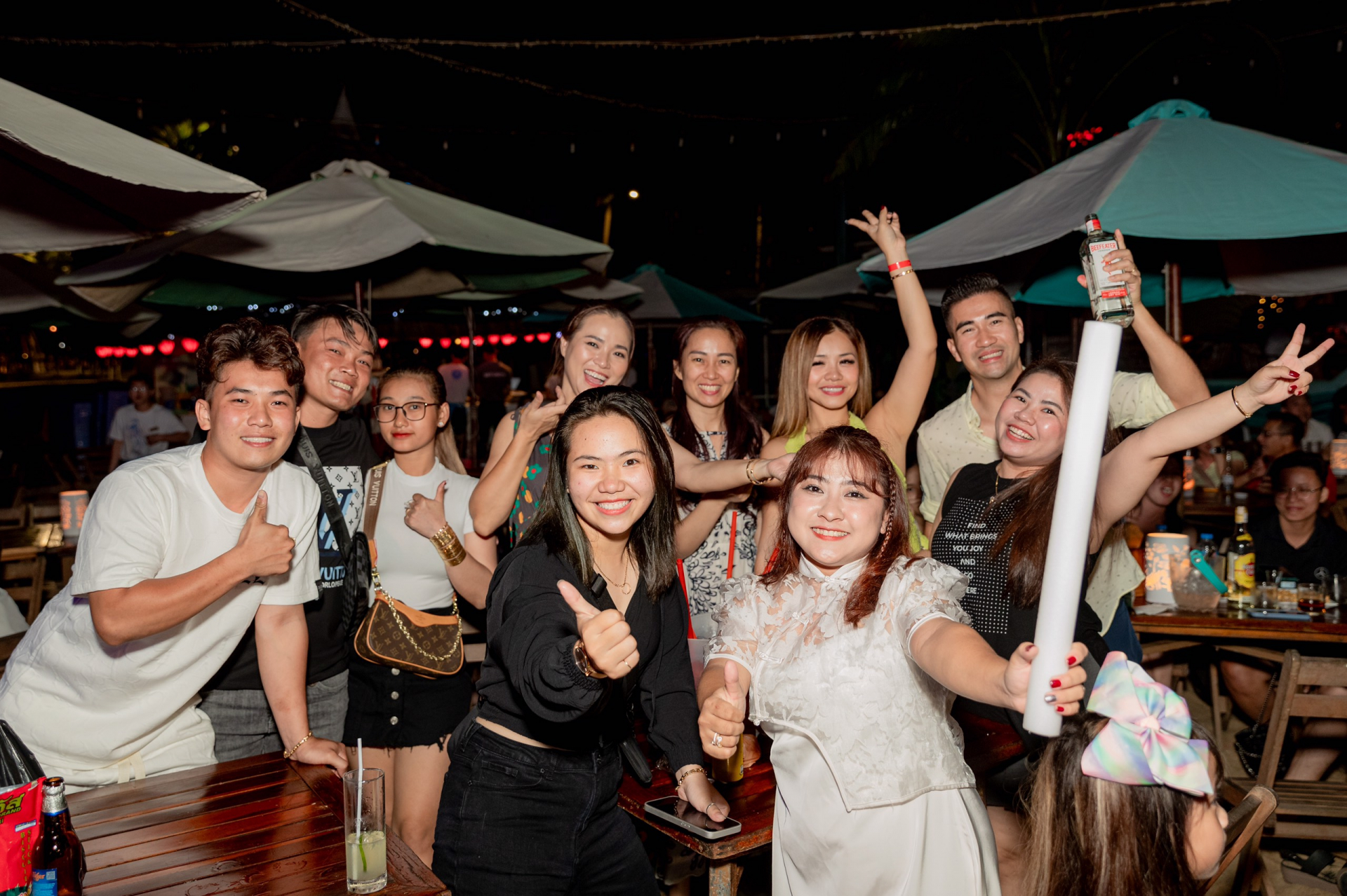 Tourists entertain in Nha Trang