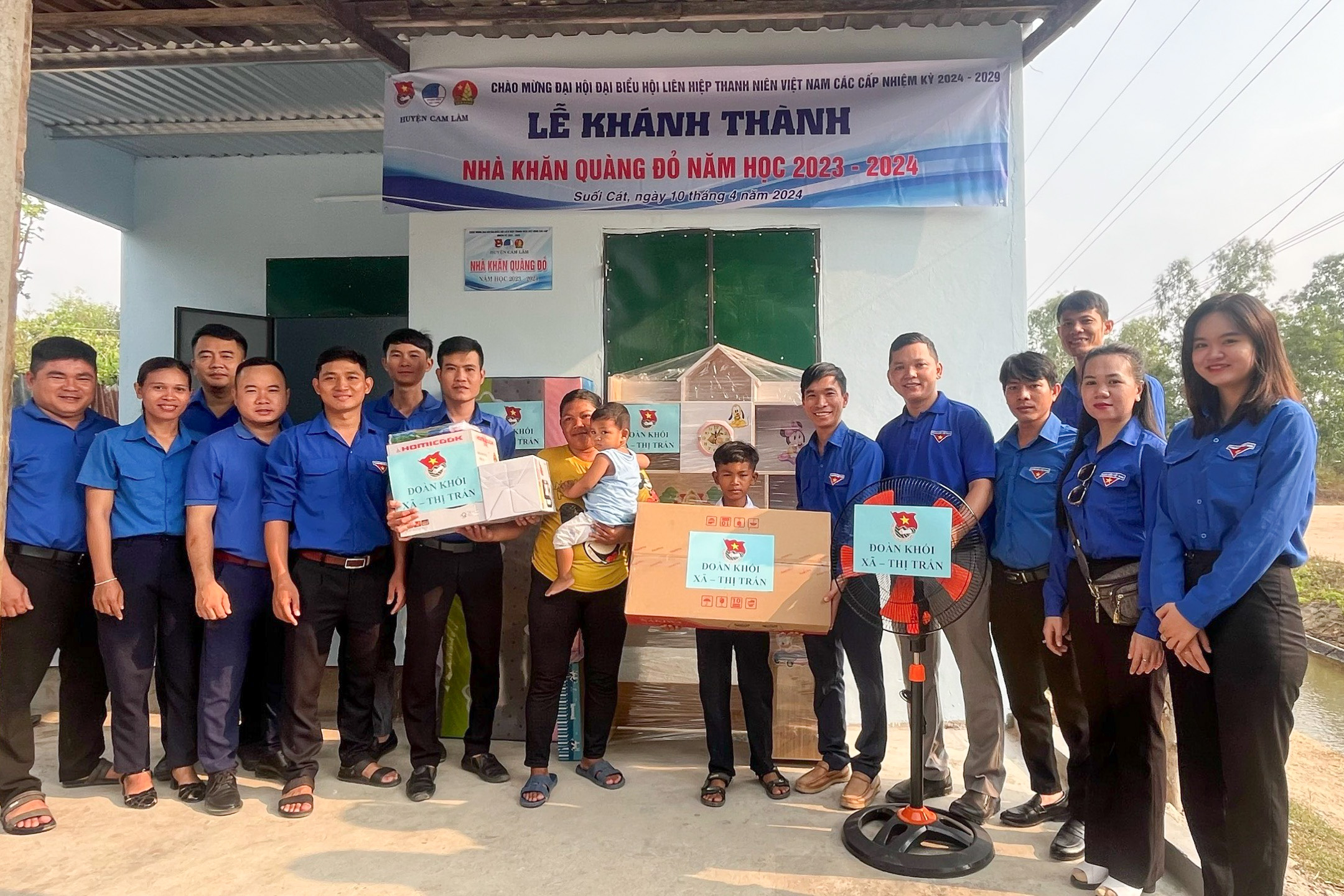 Khánh thành Nhà khăn quàng đỏ hỗ trợ học sinh xã Suối Cát