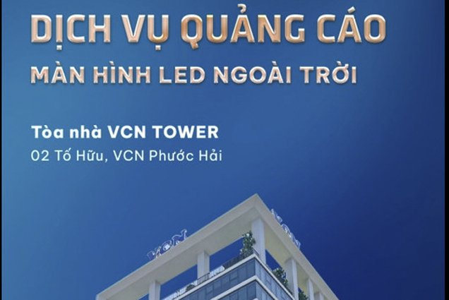 Mời thuê màn hình led quảng cáo tại VCN Tower - Nha Trang, vị trí vàng - thu hút khách hàng hiệu quả
