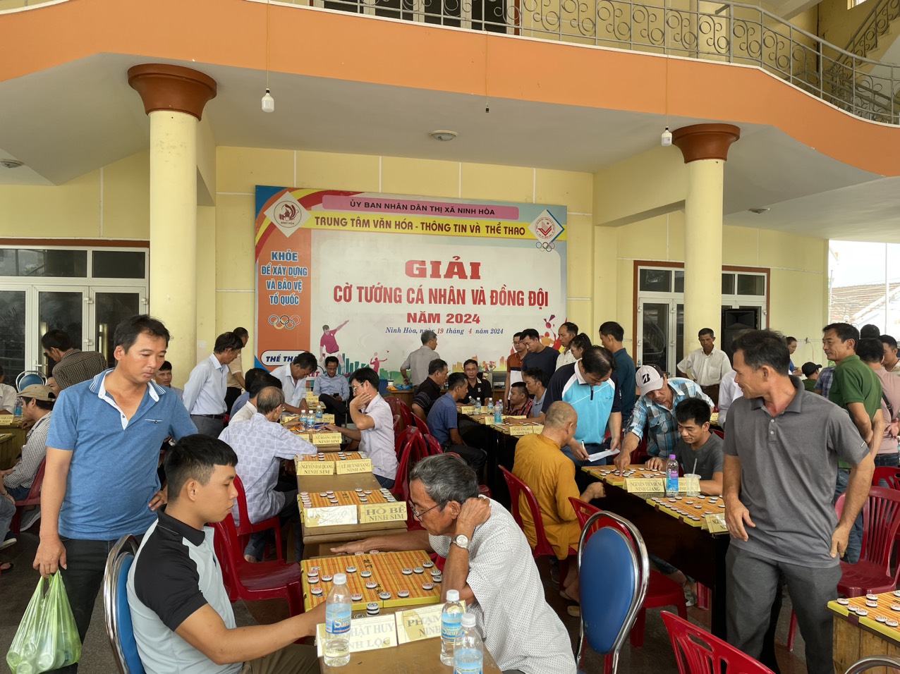 80 kỳ thủ tranh tài Giải cờ tướng cá nhân và đồng đội thị xã Ninh Hòa