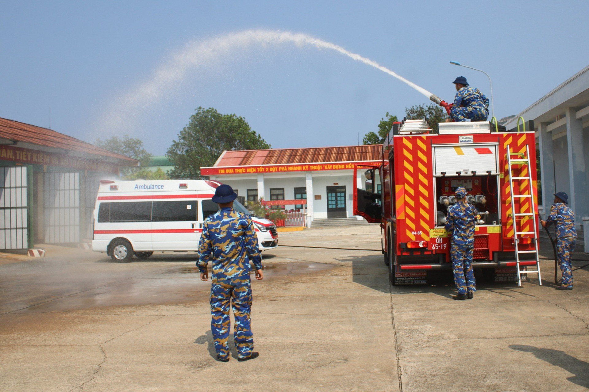 Quang cảnh buổi luyện tập.