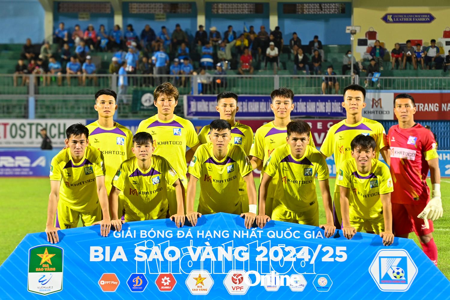 Vòng 14 Giải hạng Nhất quốc gia Bia Sao Vàng 2024 - 2025: Trận đấu khó khăn cho Khatoco Khánh Hòa