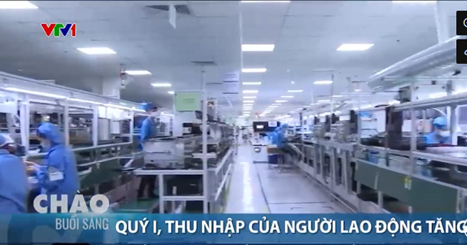 Thu nhập của người lao động quý I tăng