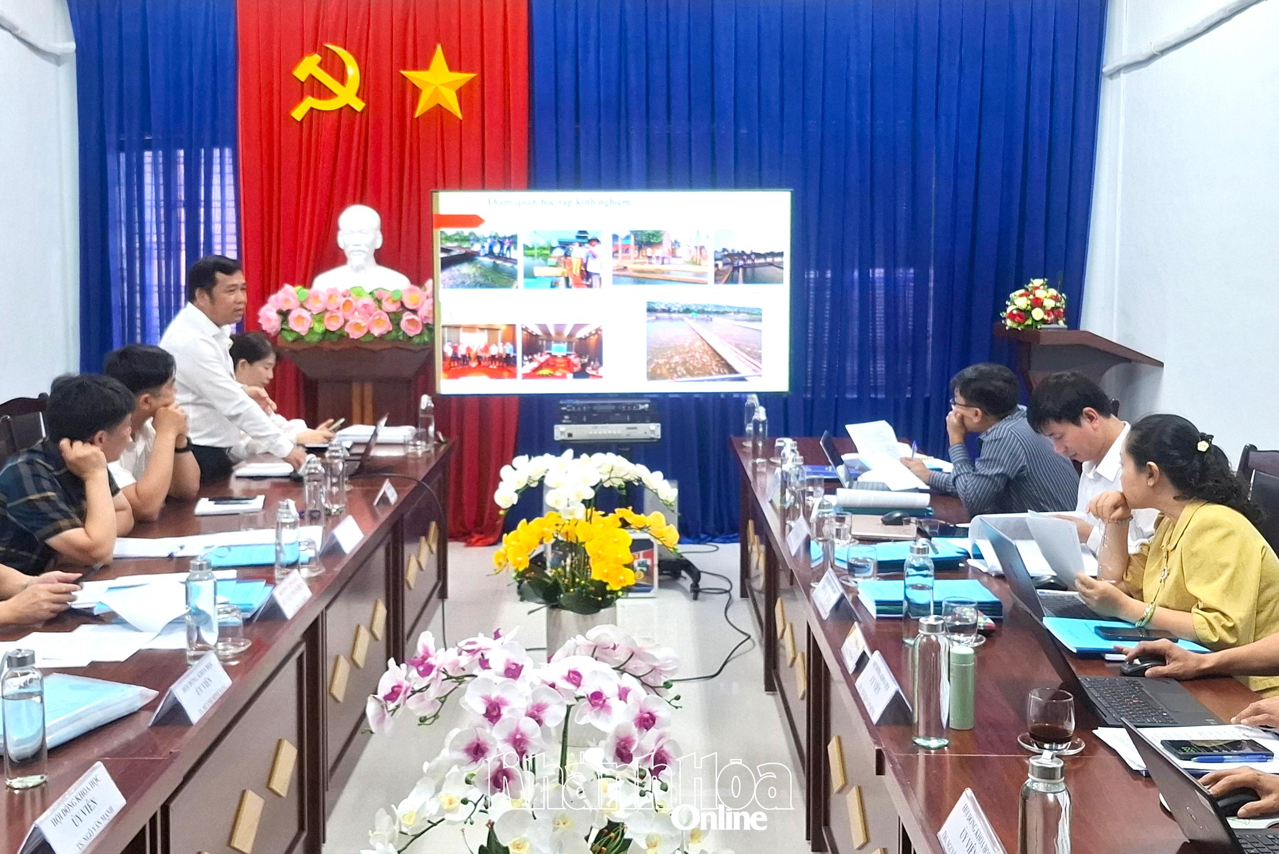 Nghiệm thu đề tài khoa học ứng dụng công nghệ “sông trong ao” để nuôi cá biển tại Khánh Hòa 