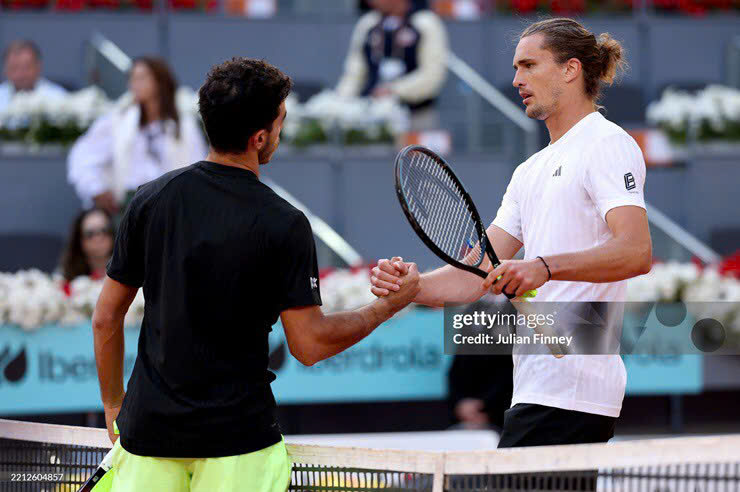 Madrid Open: Hạt giống số 1 Zverev lại bị loại 