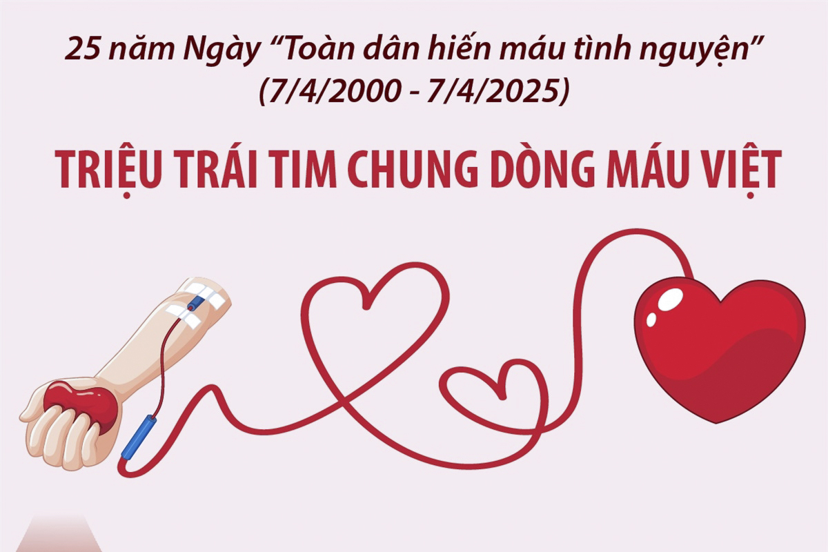 25 năm Ngày “Toàn dân hiến máu tình nguyện”: Triệu trái tim chung dòng máu Việt