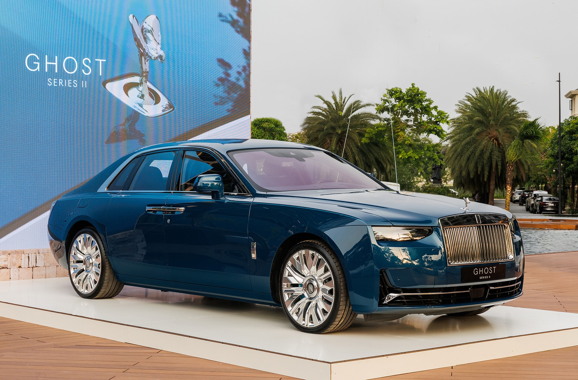 Rolls-Royce Ghost Series II trưng bày tại thành phố Hồ Chí Minh. Ảnh: Hoàng Linh