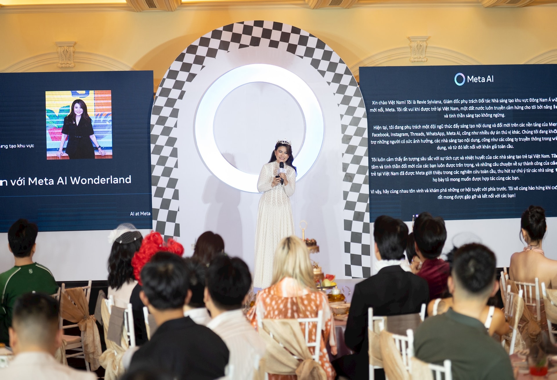 Sự kiện ra mắt Meta AI ngày 10-4 tại thành phố Hồ Chí Minh. Ảnh: Minh Anh