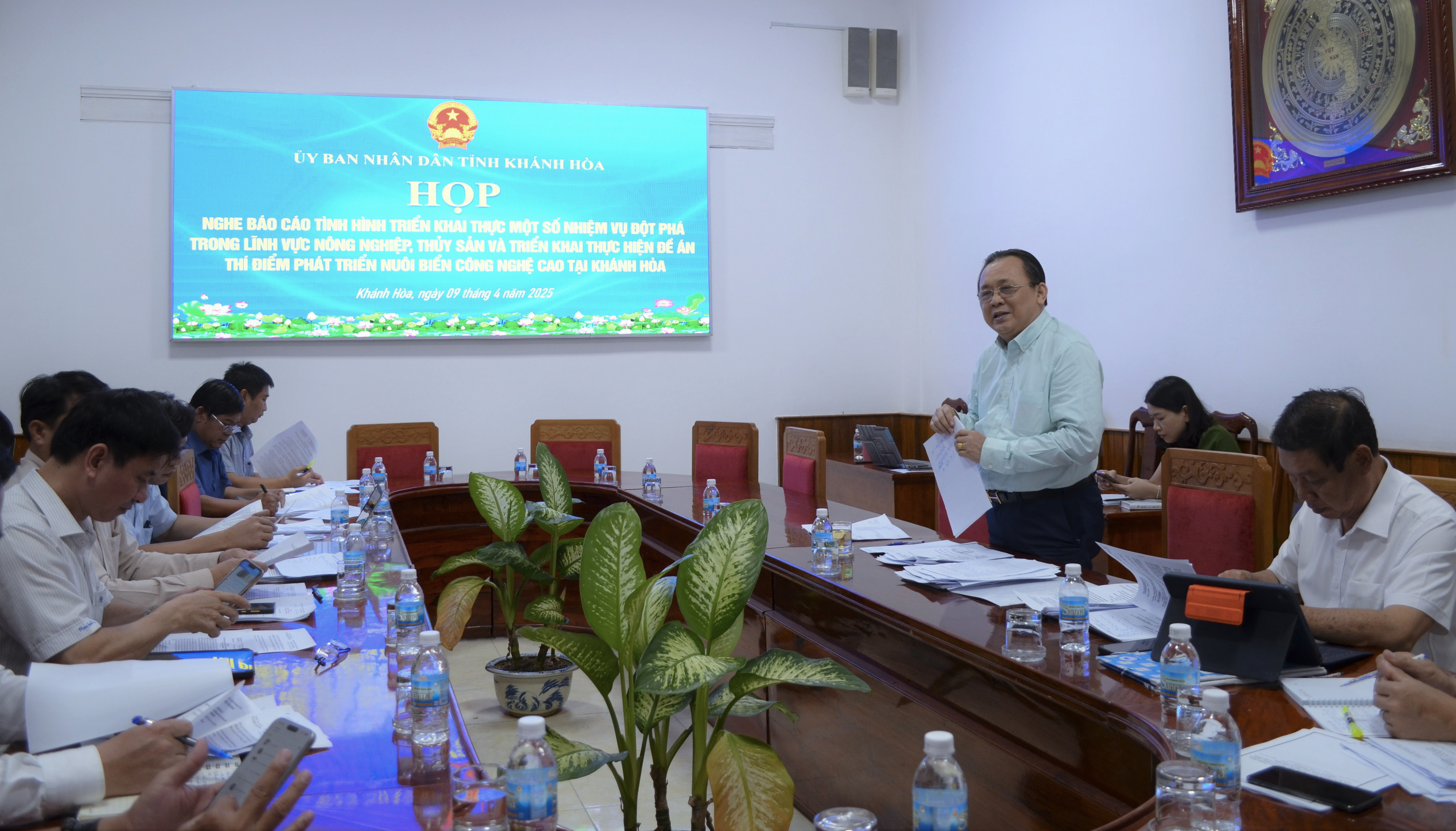 Đẩy nhanh tiến độ triển khai, hoàn thành các nhiệm vụ đột phá trong lĩnh vực nông nghiệp, thủy sản