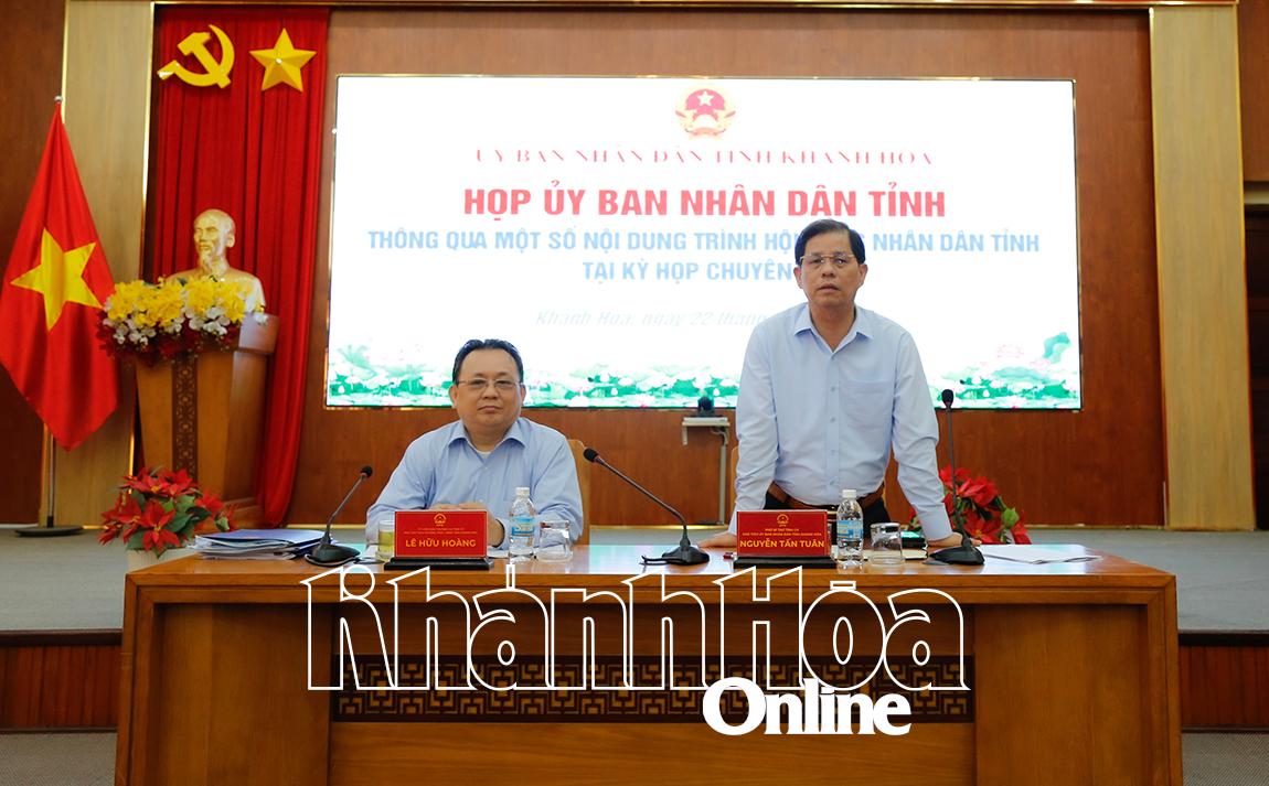 UBND tỉnh thống nhất một số nội dung trình Kỳ họp chuyên đề HĐND tỉnh khóa VII