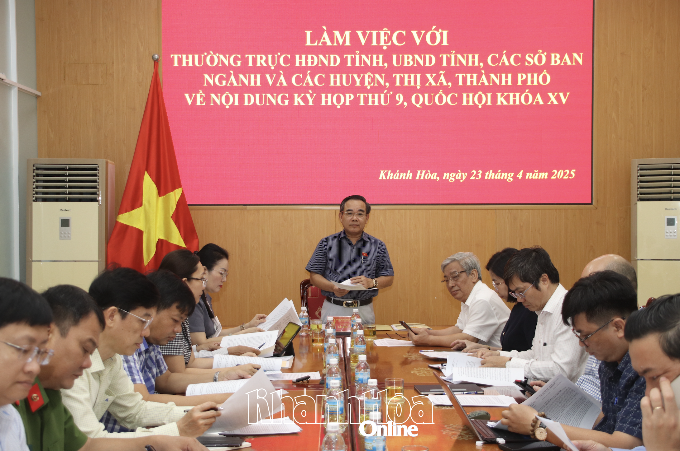 Đoàn Đại biểu Quốc hội tỉnh làm việc với các cơ quan của tỉnh trước Kỳ họp thứ 9, Quốc hội khóa XV